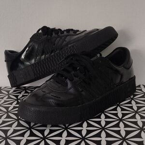 Adidas Sambarose Black Patent Leather Shoes